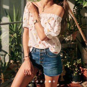 Sezane denim short